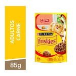 Friskies Ração Úmida Gatos Adultos Carne Ao Molho 85g