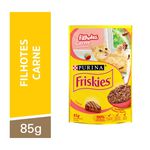 Friskies Ração Úmida Gatos Filhotes Carne Ao Molho 85g