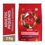 One Ração Seca Cães Adultos Minis e Pequenos Frango e Cordeiro 2kg