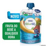 Purê Orgânico Nestlé Naturnes Pera, Banana e Mirtilo 99g