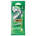 Aparelho De Barbear Bic Comfort 2 Pele Sensível 3 Unidades