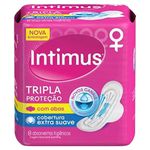 Absorvente Intimus Tripla Proteção Suave Com Abas 8 Unidades