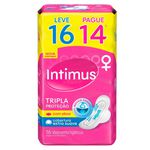 Absorvente Intimus Tripla Proteção Suave Com Abas 16 Unidades