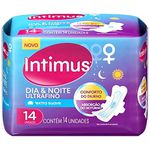 Absorvente Intimus Dia e Noite Ultrafino Suave Com Abas 14 Unidades