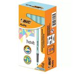 Caneta Marca Texto Bic Marking Azul Pastel 12 Unidades