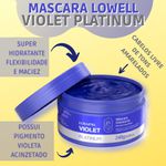 Lowell Violet Platinum Máscara Matizadora Hidratante - 240g