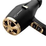 Secador MQ Hair Vortex Gold Ion Preto 2200 Watts - 127 Volts