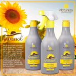 Natureza Cosméticos Girassol Cauterização Capilar Kit - 3 x 500ml