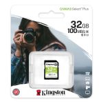 Cartão de memória SDHC Kingston 32GB Canvas Select Plus UHS-I