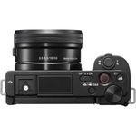 Câmera Sony ZV-E10 com lente de 16-50 mm (preta)