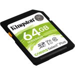 Cartão de memória SDXC Kingston 64GB Canvas Select Plus UHS-I