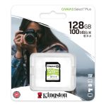 Cartão de memória SDXC Kingston 128GB Canvas Select Plus UHS-I