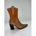 Bota de Couro com Camurça