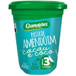 Pasta De Amendoim Com Cacau e Coco 450g