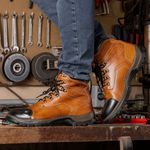 Bota Masculina ACT Guerrilha Couro Legítimo - Avelã