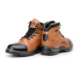 Bota Masculina ACT Guerrilha Couro Legítimo - Avelã
