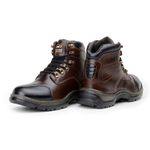 Bota Masculina ACT Guerrilha Couro Legítimo - Castanho