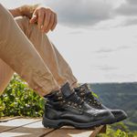 Bota Masculina ACT Guerrilha Couro Legítimo - Preto