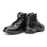 Bota Masculina ACT Guerrilha Couro Legítimo - Preto