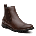 Botina Chelsea 7603 Couro Legítimo - Marrom 