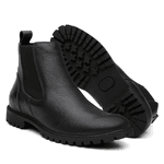 Botina Chelsea 7603 Couro Legítimo - Preto