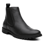 Botina Chelsea 7603 Couro Legítimo - Preto