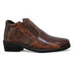 Bota Masculina Calce Fácil Couro Legítimo Premium - Whisky