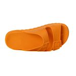 Slide Papete Feminina Duas Fivelas - Laranja