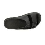 Slide Papete Feminina Duas Fivelas - Preto