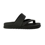 Slide Papete Feminina Confortável Tira Dupla - Preto