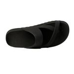 Slide Papete Feminina Confortável Tira Dupla - Preto