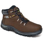Botina Adventure Masculino Lona Solado Costurado - Marrom
