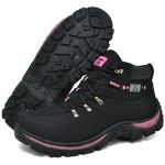 Botina Adventure Masculino Lona Solado Costurado - Rosa