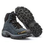 Bota Masculina Macia Couro Legítimo Premium Nl412- Azul