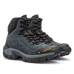 Bota Masculina Macia Couro Legítimo Premium Nl412- Azul