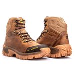 Bota Masculina Macia Couro Legítimo Premium Nl412- Marrom