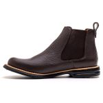 Botina Masculina Conforto Couro Floater Chocolate - Silverado Botas