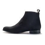 Botina Masculina Couro Nobuck Preto Coleção Pantanal - Silverado Botas