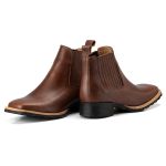 Botina Masculina Couro Floater Tan - Silverado Botas