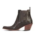 Botina Feminina Couro Mustang Café - Silverado Botas