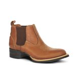 Botina Feminina Conforto Couro Floater Conhaque - Silverado Botas