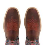Bota Texana Masculina Couro Fóssil Café - Silverado Botas