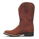 Bota Texana Masculina Couro Crazy Horse Sela - Silverado Botas