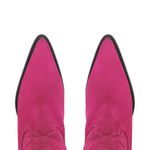 Bota Texana Feminina Couro Nobuck Pink Lisa - Silverado Botas