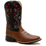 Bota Texana Masculina Couro Floater Conhaque e Floater Preto Silverado Botas