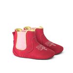 Botina Baby Couro Suede Rosa - Silverado Botas