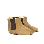 Botina Baby Couro Suede Areia - Silverado Botas