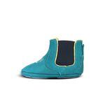 Botina Baby Couro Suede Azul Turquesa - Silverado Botas