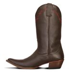 Bota Texana Masculina Couro Floater Chocolate Arame - Silverado Botas