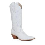 Bota Texana Feminina Couro Floater Branco - Silverado Botas